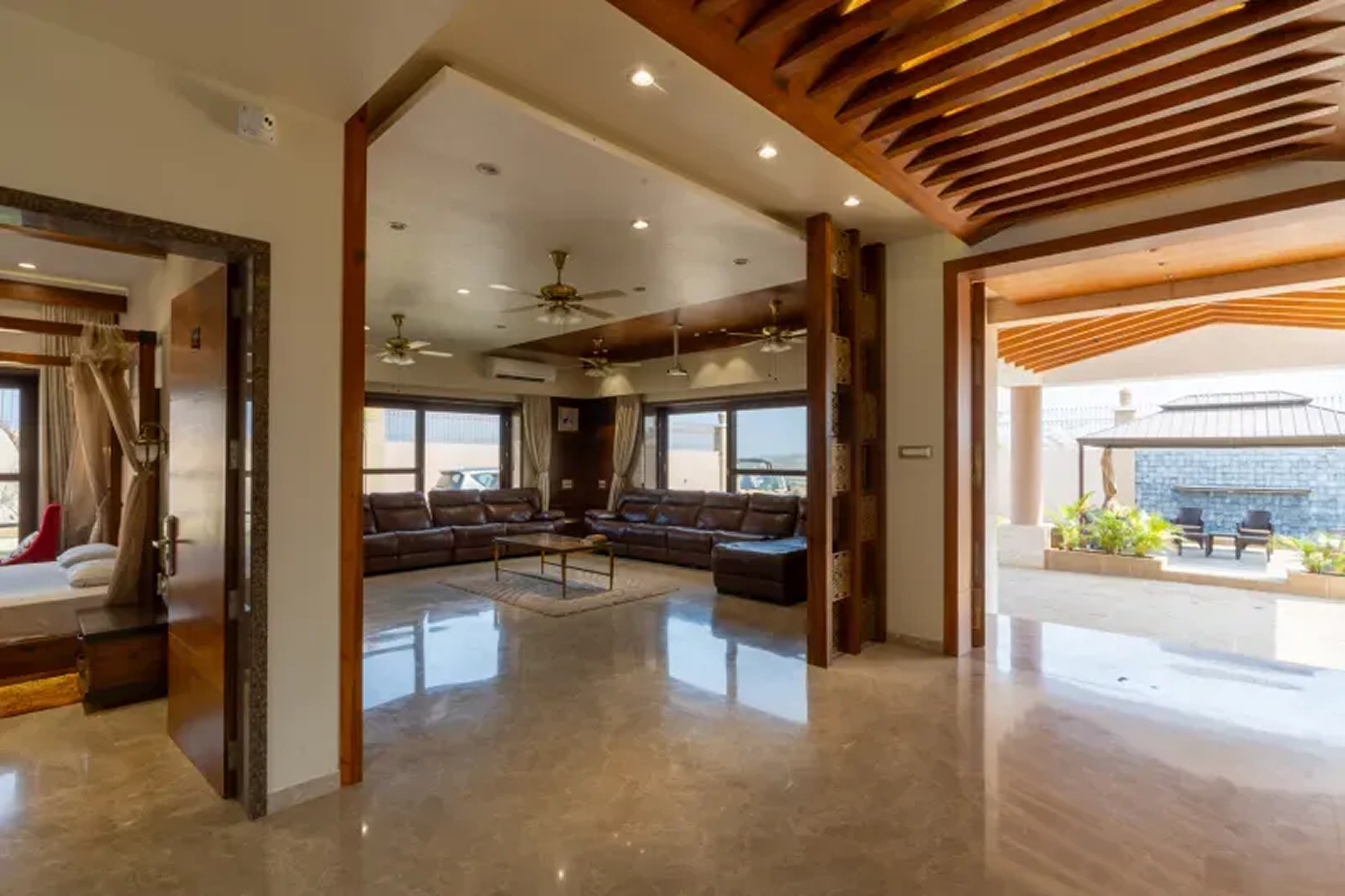 The Gaj Kesri Luxury Living Area